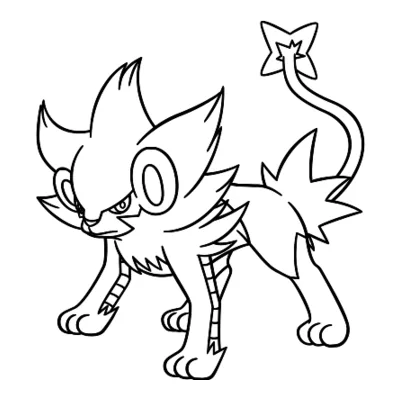 Coloriage Luxray