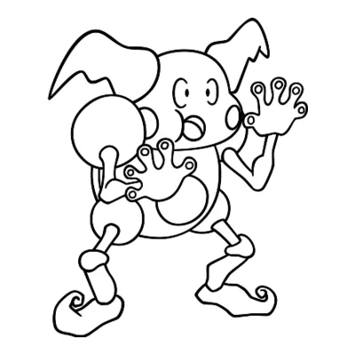 Coloriage M. Mime