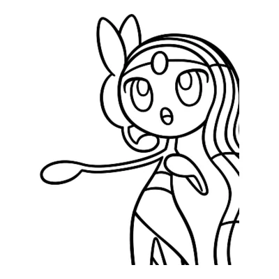 Coloriage Meloetta