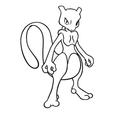 Coloriage Mewtwo