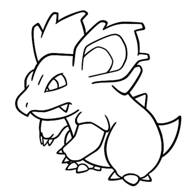 Coloriage Nidorina