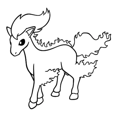 Coloriage Ponyta