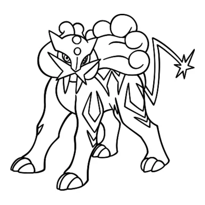 Coloriage Raikou