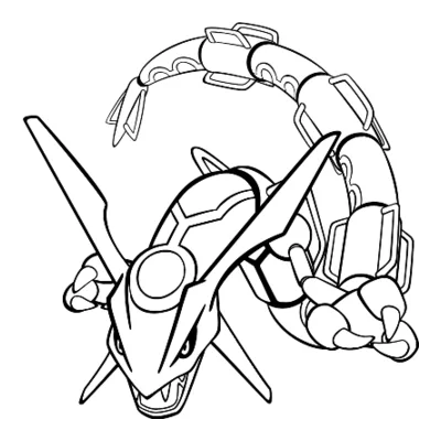 Coloriage Rayquaza