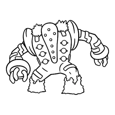 Coloriage Regigigas