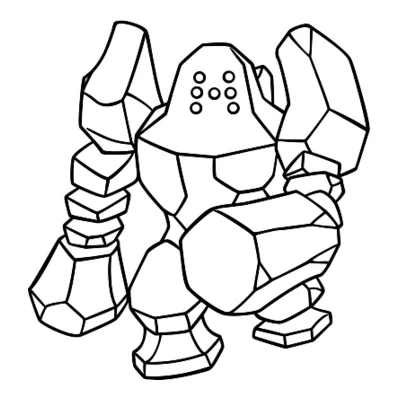 Coloriage Regirock