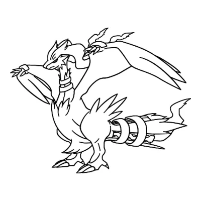 Coloriage Reshiram
