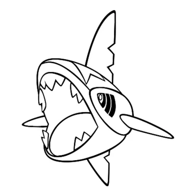 Coloriage Sharpedo