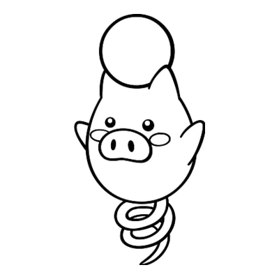 Coloriage Spoink