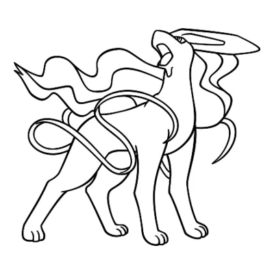 Coloriage Suicune