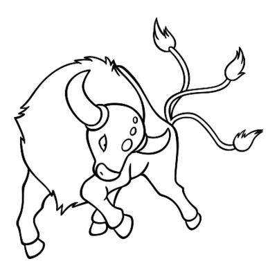 Coloriage Tauros