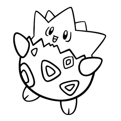 Coloriage Togepi