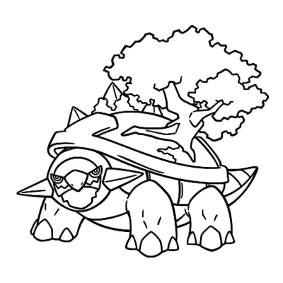 Coloriage Torterra