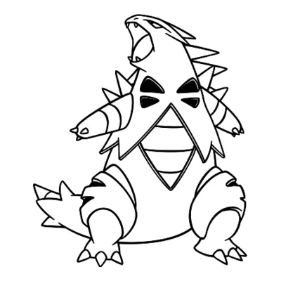 Coloriage Tyranocif