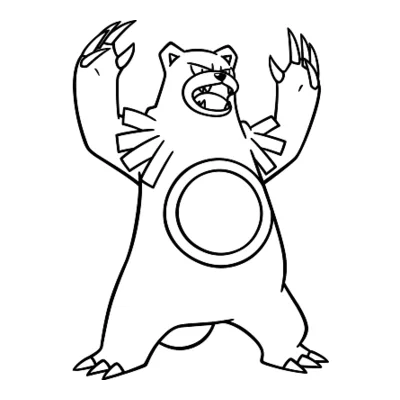Coloriage Ursaring