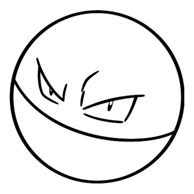 Coloriage Voltorbe