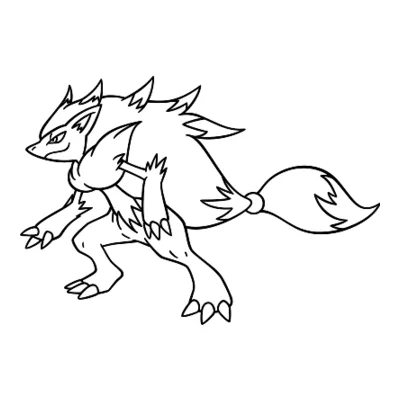 Coloriage Zoroark