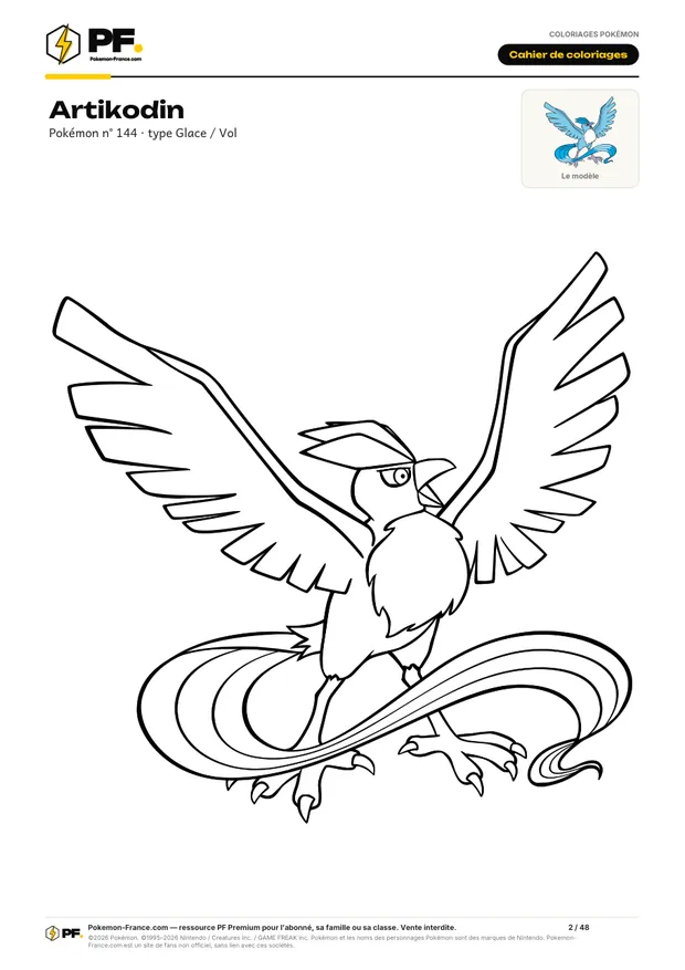 Aperçu de la première page : Cahier de coloriages : Légendaires et Fabuleux